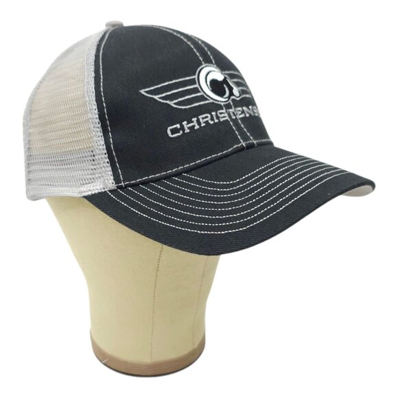 Christensen Arms Ram Mesh Strapback Cap Wordmark Gradient Trucker Baseball Hat - Picture 3 of 14